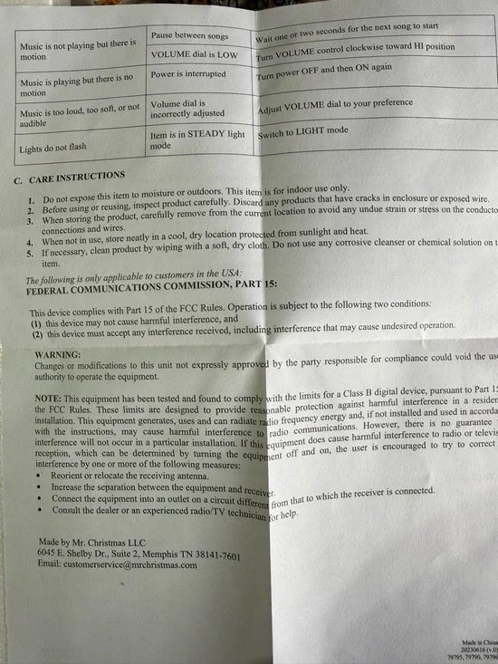 Mr Christmas Grand Ferris Wheel 15 Gold Label LED 50 Songs Animated - Picture 16 of 16